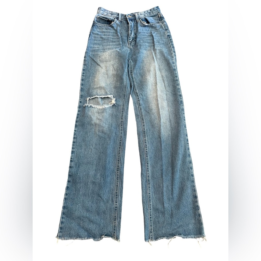 YMI Distressed Blue Boyfriend Jeans